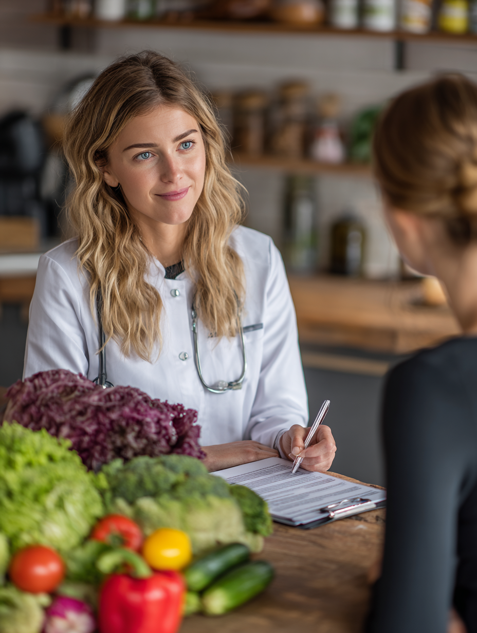 Диетолог консултира клиент